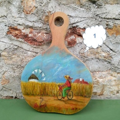 Πλάκες κοπής ζωγραφισμένες