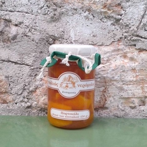 Πορτοκάλι γλυκό του κουταλιού με λικέρ πικραμύγδαλο